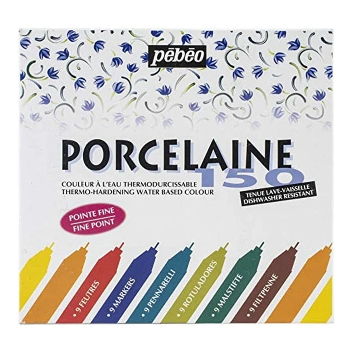 Set of 9 Porcelain Markers Porcelaine 150 - Fine