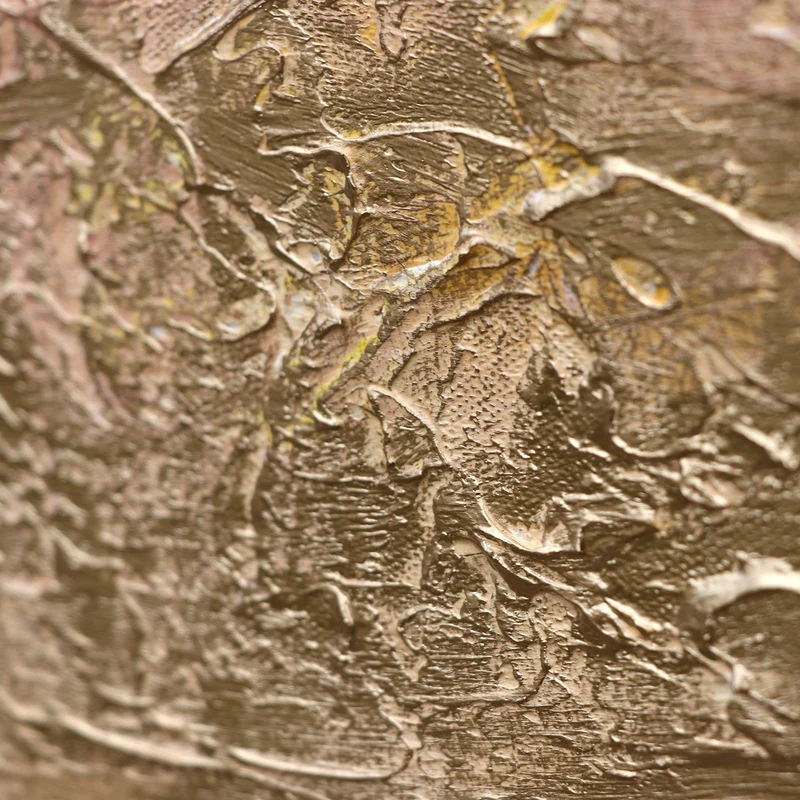 Triptychon „Sonnenenergie" – Handgemaltes Wandbild mit goldener Sonne