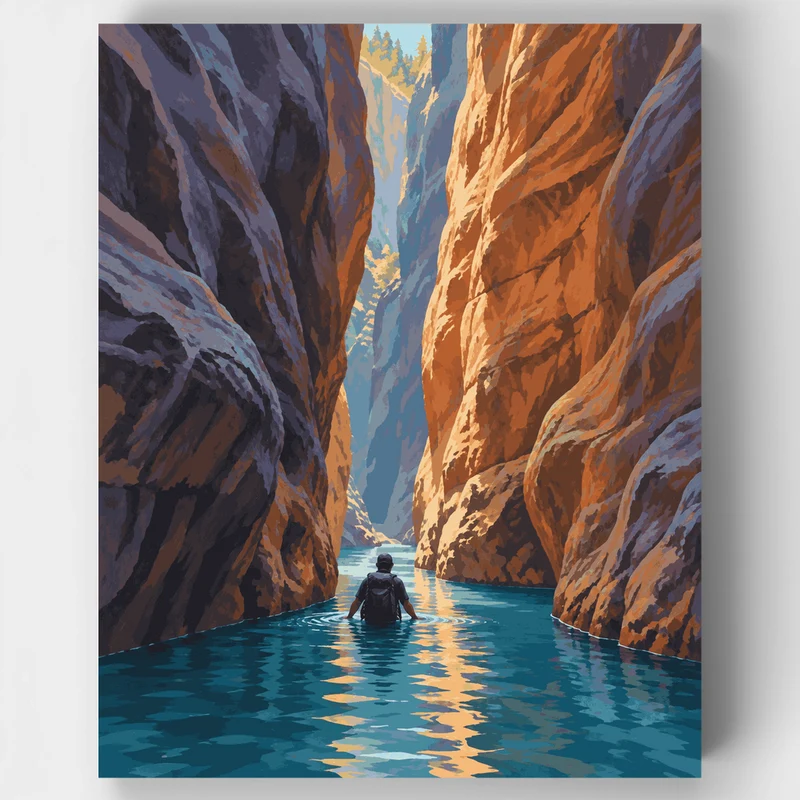 Kavac Canyon Wade - Paint by Numbers Kit