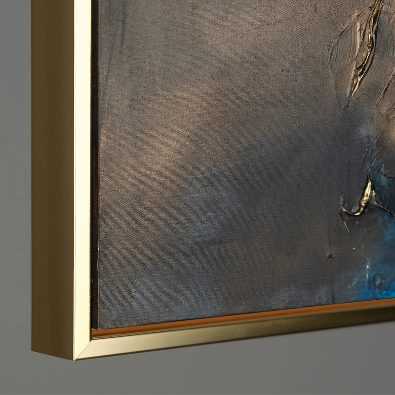Handgemaltes abstraktes Gemälde „Elegante Abstraktion" – 60x40 cm mit Rahmen