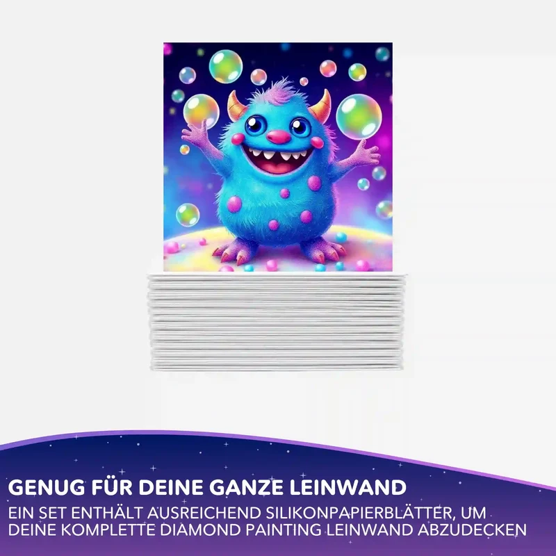 Silikonpapier-Set - Moni´s Live - Happy - 10x10cm