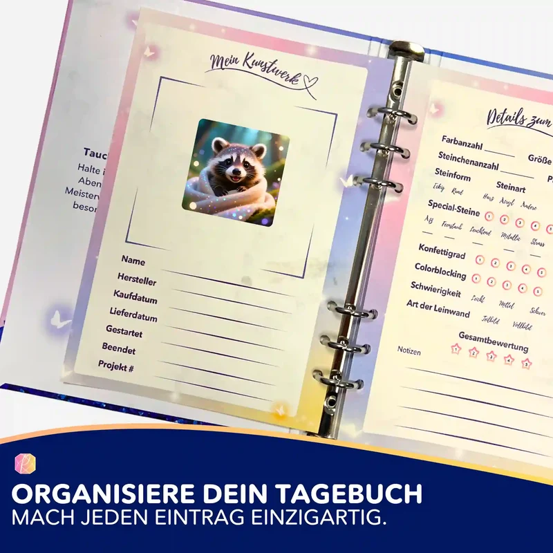 Aufkleber 5er-Set - Waschbär Relaxo