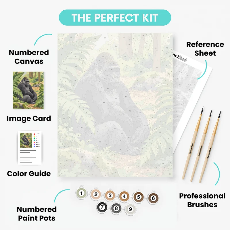 Bwindi Silverback - Paint by Numbers Kit