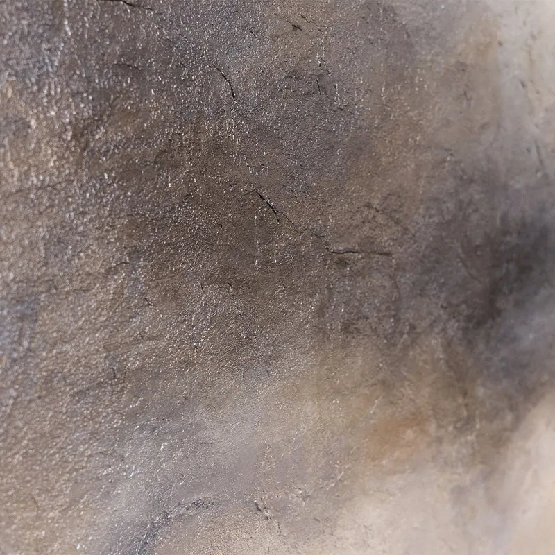 Triptychon „Nebliger Morgen" – Handgemaltes XXL Landschaftsbild in Grau & Beige