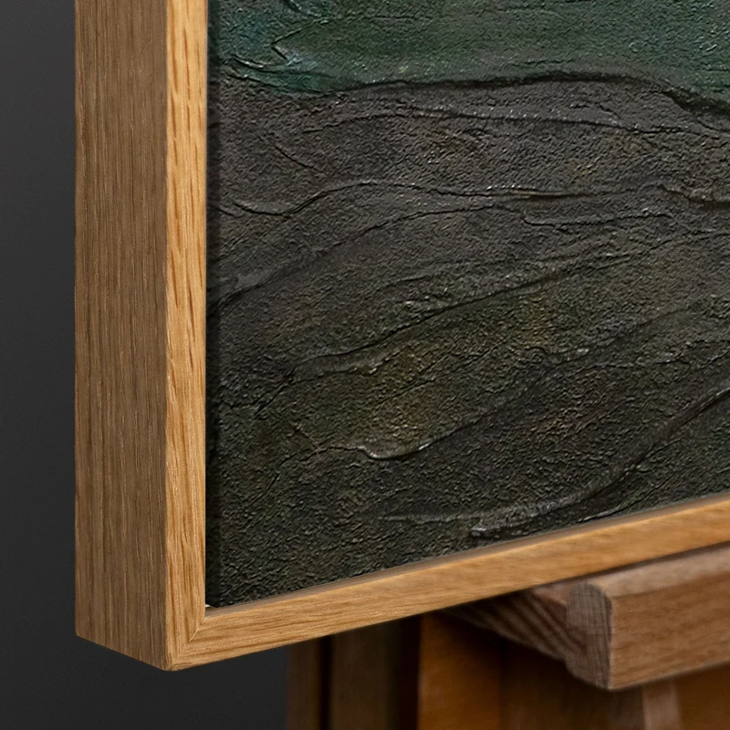 „Wellen des Horizonts“ – abstraktes Landschafts-Triptychon 3-teilig