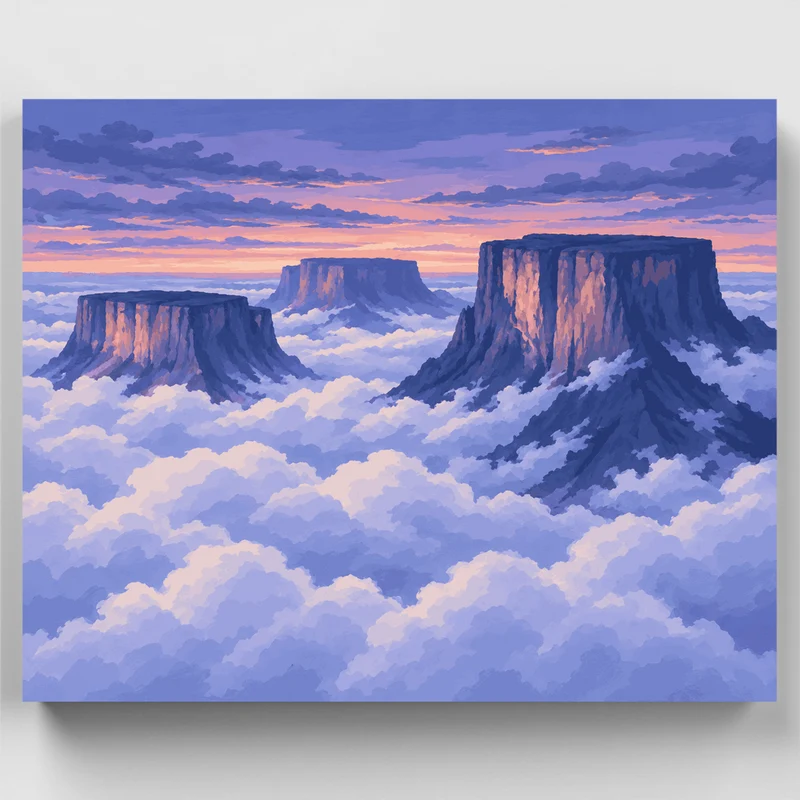 Tepuis Above the Clouds - Paint by Numbers Kit