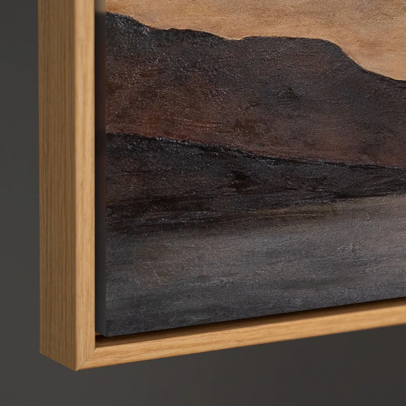 Handgemaltes Landschaftsbild für Arztpraxis „Sanfter Sonnenaufgang“