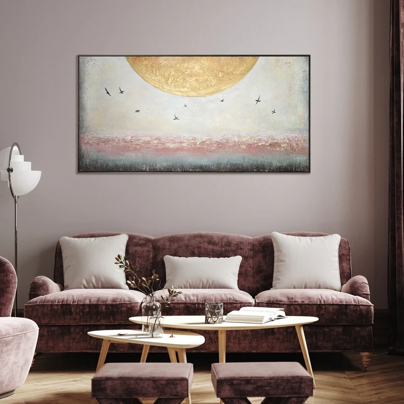Dekorative Gemälde für Wohnzimmer "Sonnenenergie"