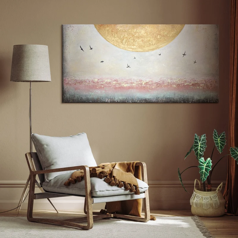 Dekorative Gemälde für Wohnzimmer "Sonnenenergie"