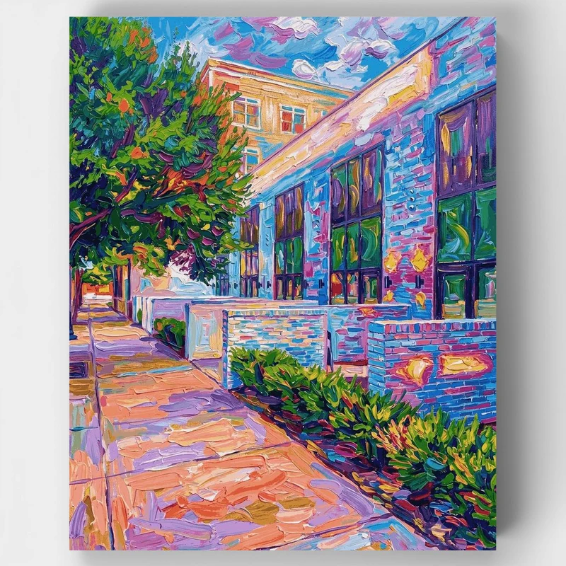 "Town Center" Paint by Numbers Kit