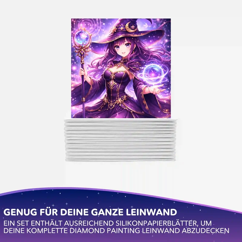 Silikonpapier-Set - Celestara - 10x10cm