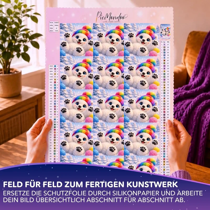 Silikonpapier-Set - Winterfreude - 10x10cm