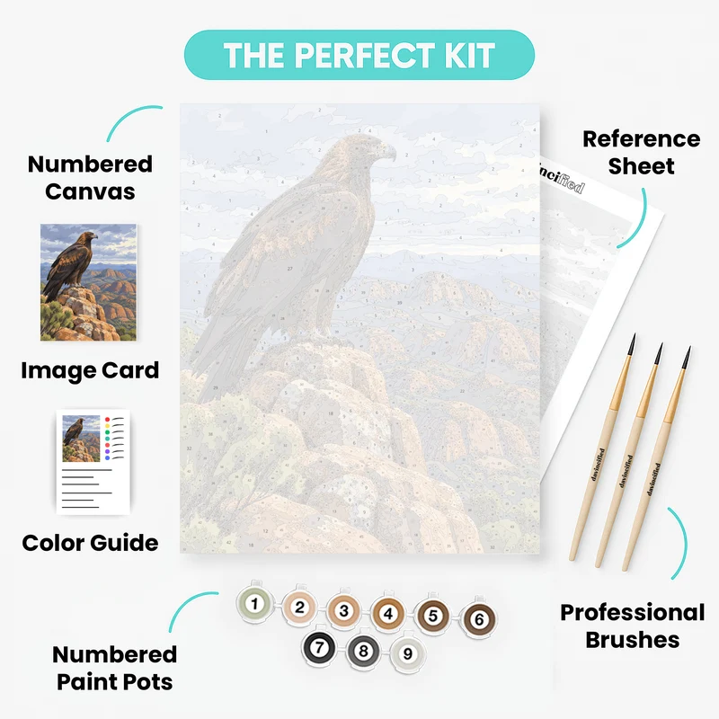 Eagle Over the Bungles - Paint by Numbers Kit