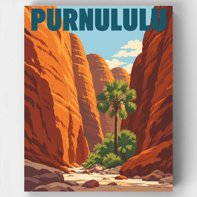 Purnululu Slot Canyon - Paint by Numbers Kit