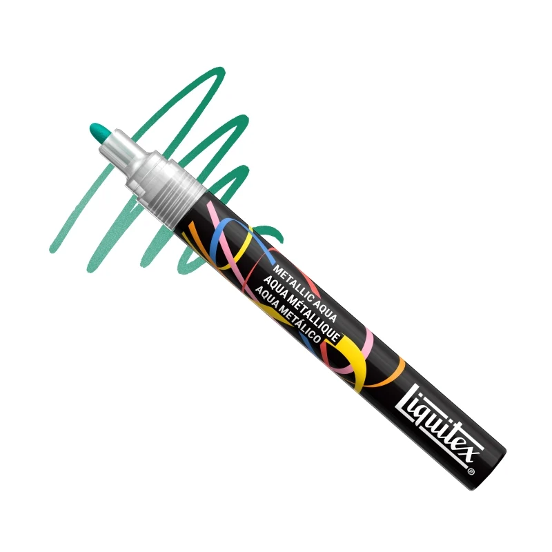 Liquitex - Acrylic Paint Marker 2mm - Metallic Aqua