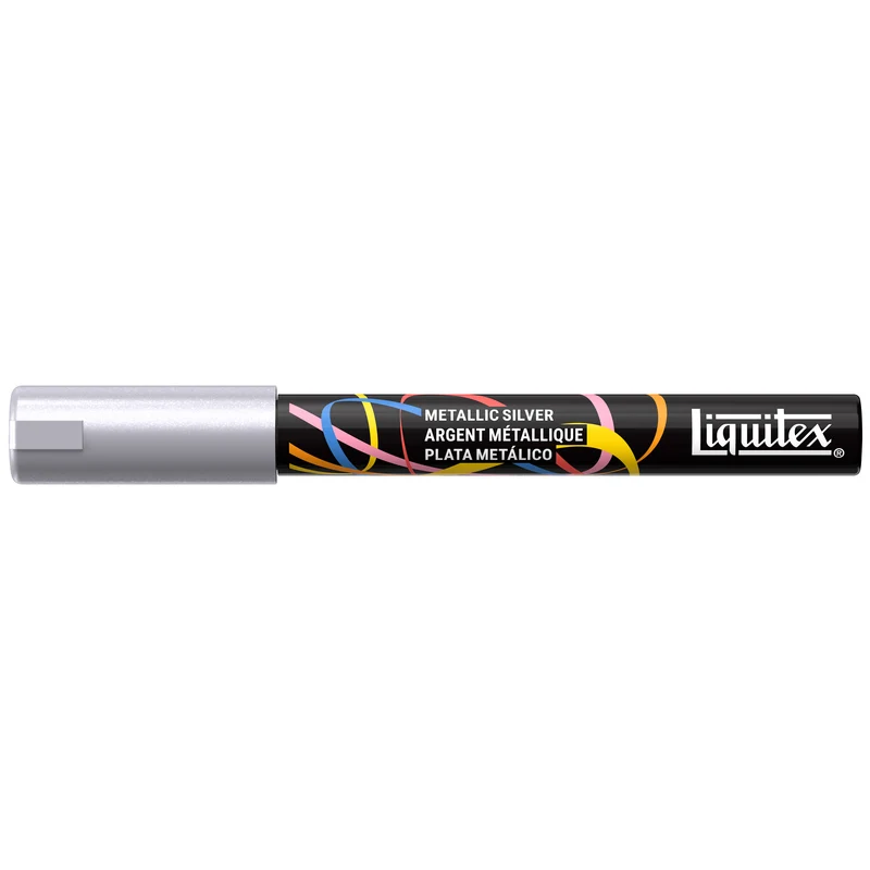 Liquitex - Acrylic Paint Marker 2mm - Metallic Silver