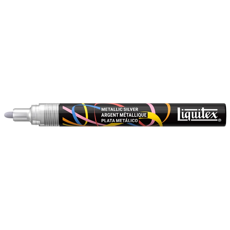 Liquitex - Acrylic Paint Marker 2mm - Metallic Silver