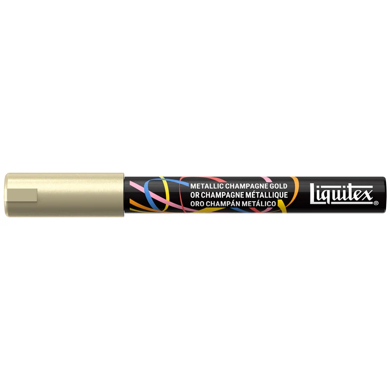 Liquitex - Acrylic Paint Marker 2mm - Metallic Champagne Gold