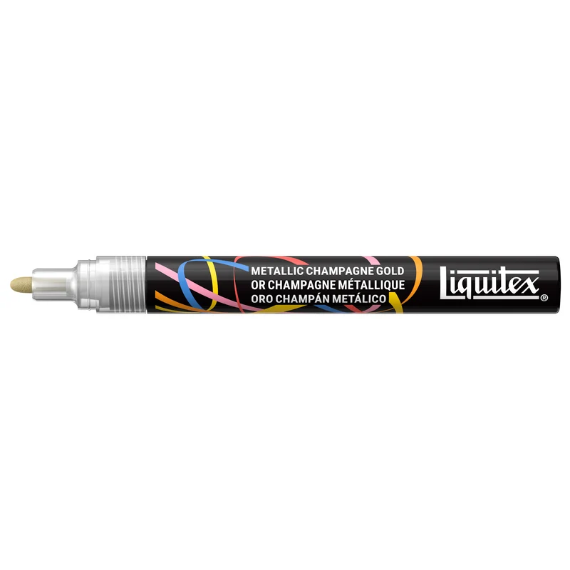 Liquitex - Acrylic Paint Marker 2mm - Metallic Champagne Gold