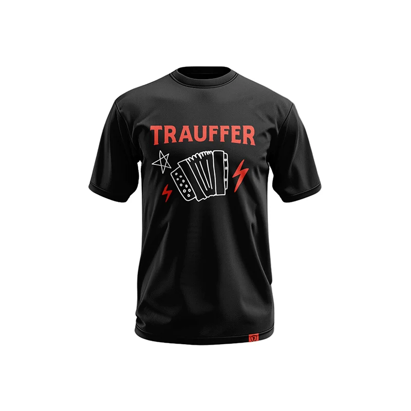 T-Shirt Örgeli unisex ROT, Schrift rot