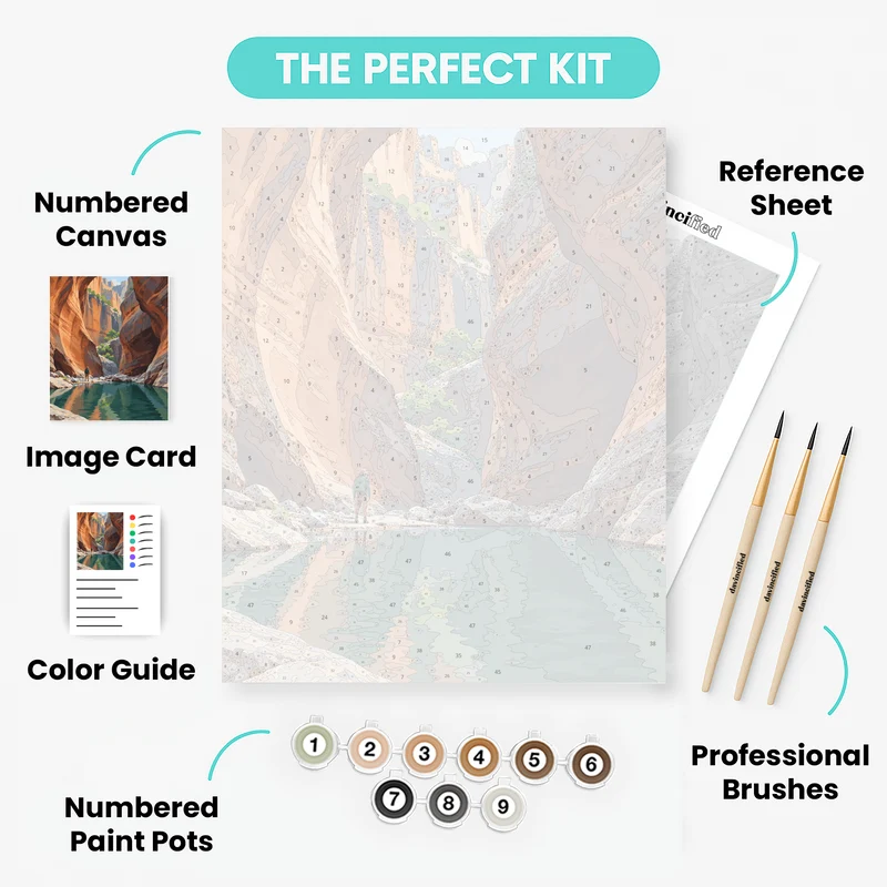 Cathedral Gorge Solitude - Paint by Numbers Kit