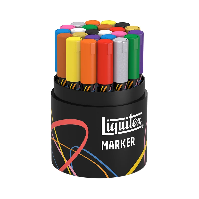 Liquitex - Marker Set 24x2mm - With Marker storage
