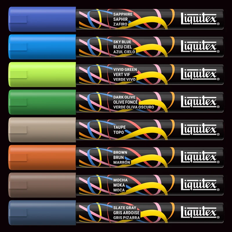 Liquitex - Marker Set 8x2mm, Set 5 - Landscape