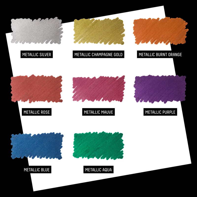 Liquitex - Marker Set 8x2mm, Set 4 - Metallic