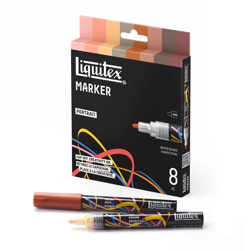 Liquitex - Marker Set 8x2mm, Set 3 - Portrait