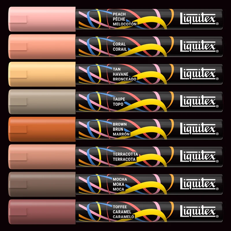 Liquitex - Marker Set 8x2mm, Set 3 - Portrait