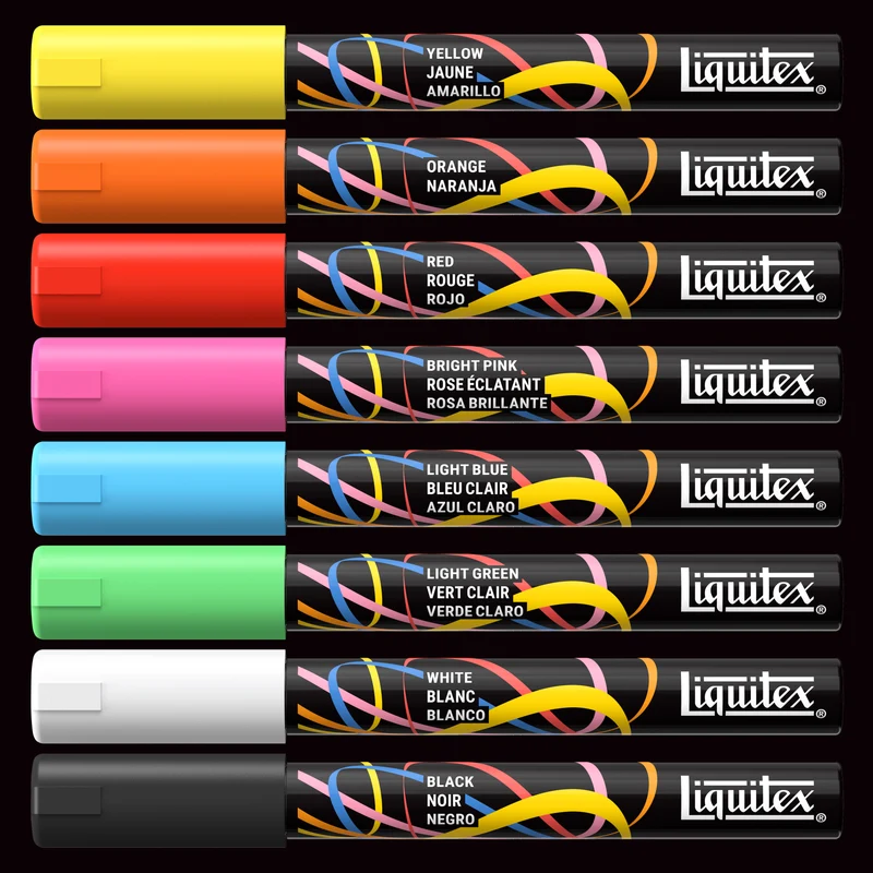 Liquitex - Marker Set 8x2mm, Set 1 - Essential