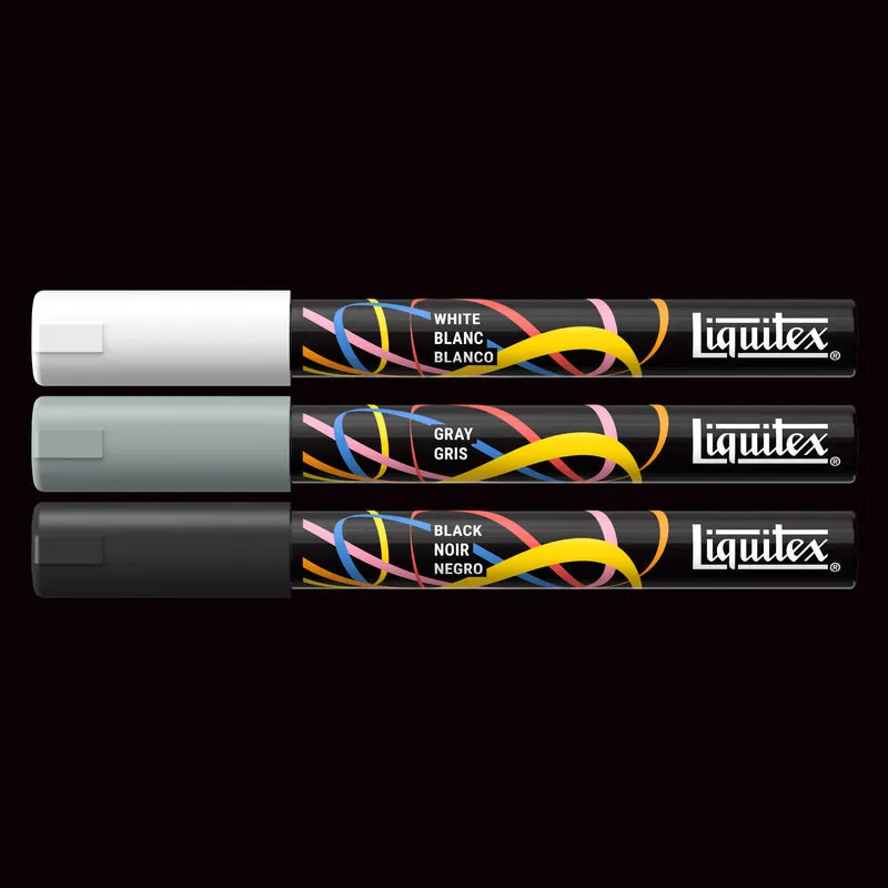 Liquitex - Marker Set 3x2mm, Set 1 - Monochrome