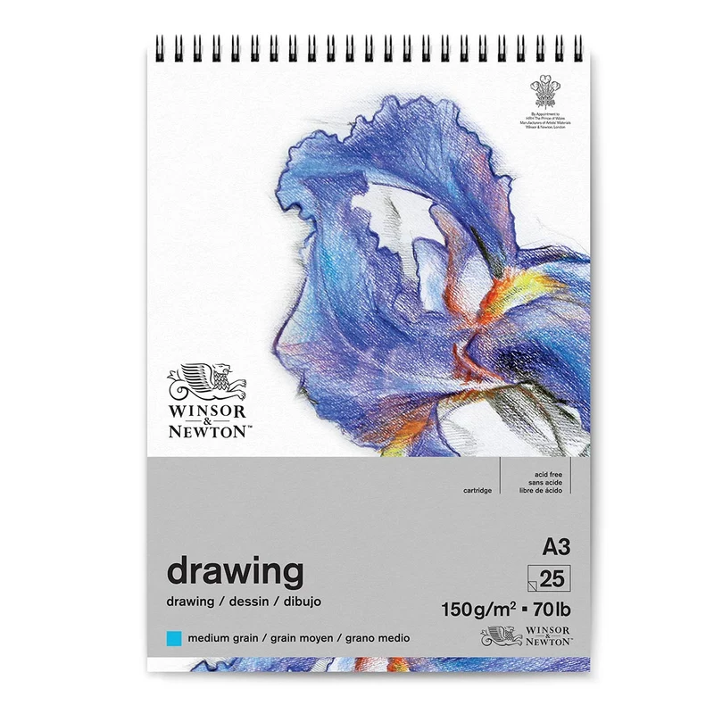Winsor and Newton - Medium Surface Cartridge 150gsm Spiral Pad - A3