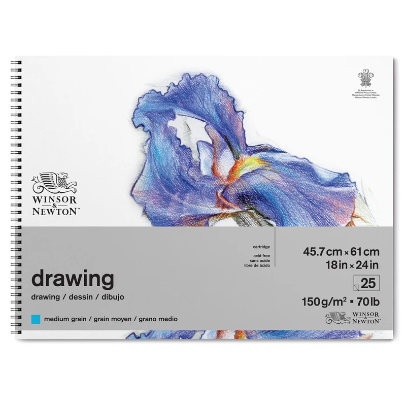 Winsor and Newton - Medium Surface Cartridge 150gsm Spiral Pad - A2
