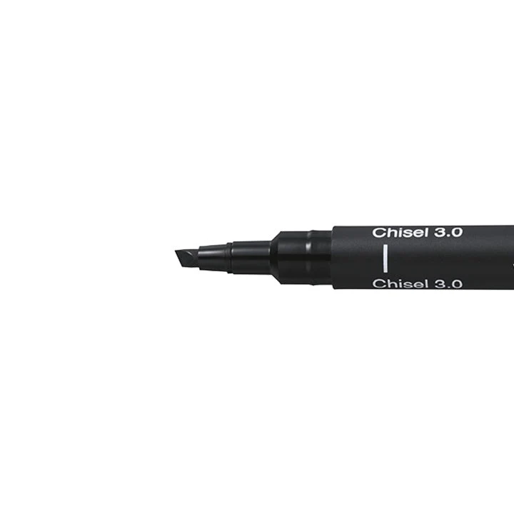 UNI PIN Creative Black Fineliner with Chisel Tip