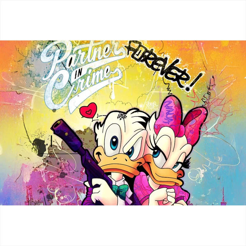 Aluminiumbild Partners in Crime Forever Querformat
