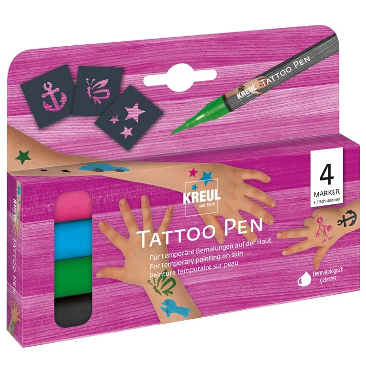 KREUL Tattoo Marker Set of 4