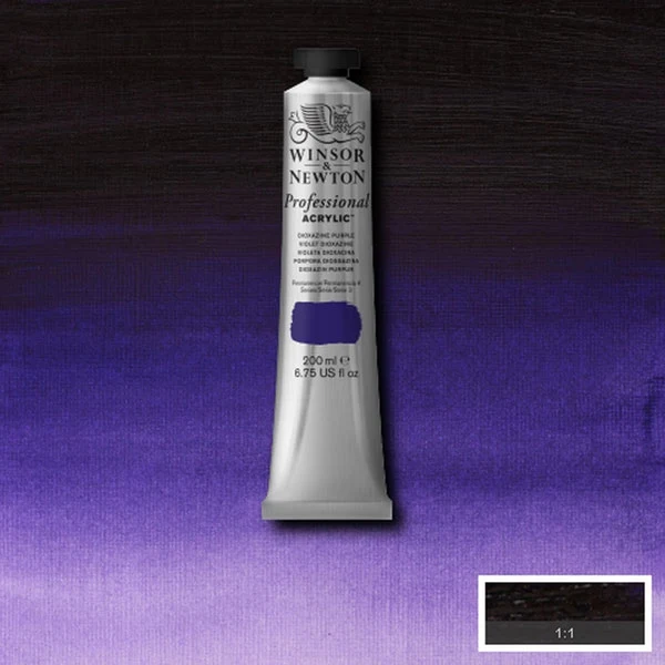Winsor and Newton - Professional Artists' Acrylic Colour - 200ml - Dioxazine Purple