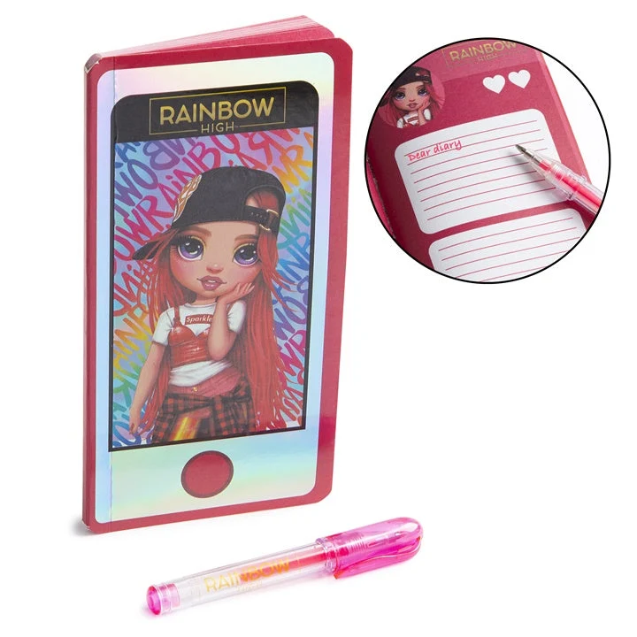 RAINBOW HIGH Phone-Shaped Notebook with Pen