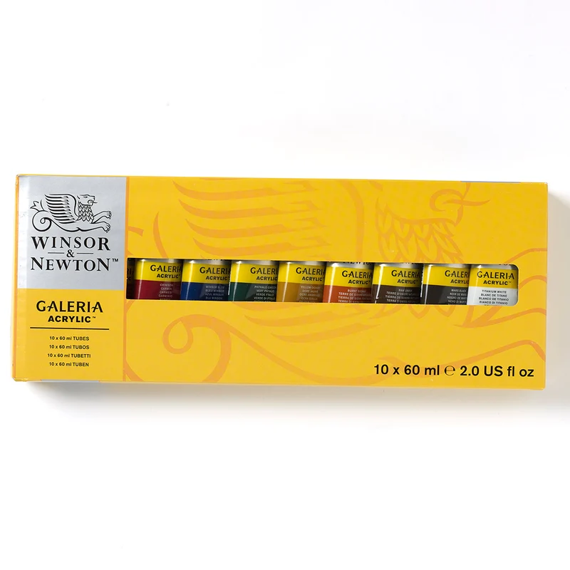 Winsor and Newton - Galeria Acrylic Tube Set - 10 x 60ml
