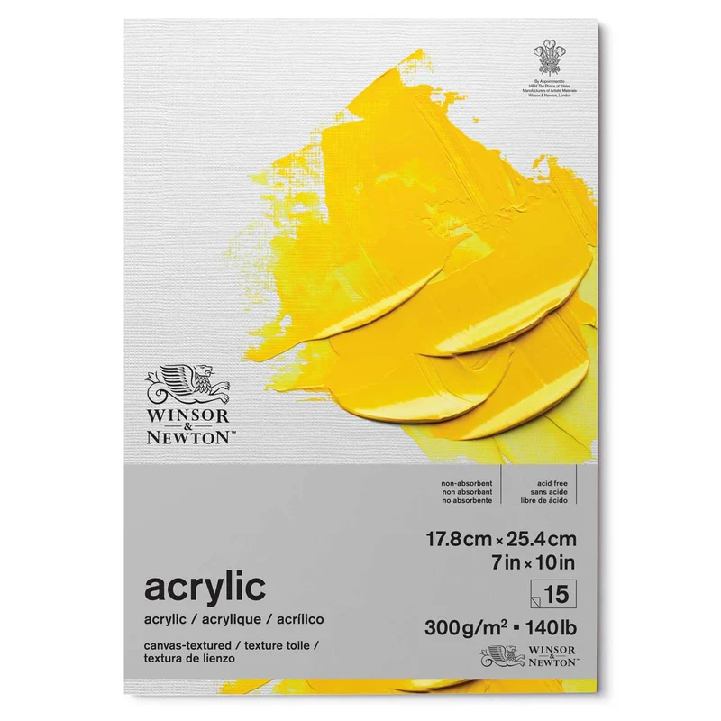 Winsor and Newton - Acrylic Pad - 10 x 7" 300gsm