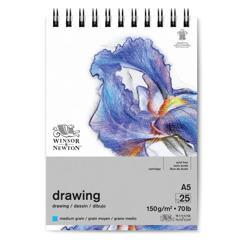 Winsor and Newton - Medium Surface Cartridge 150gsm Spiral Pad - A5