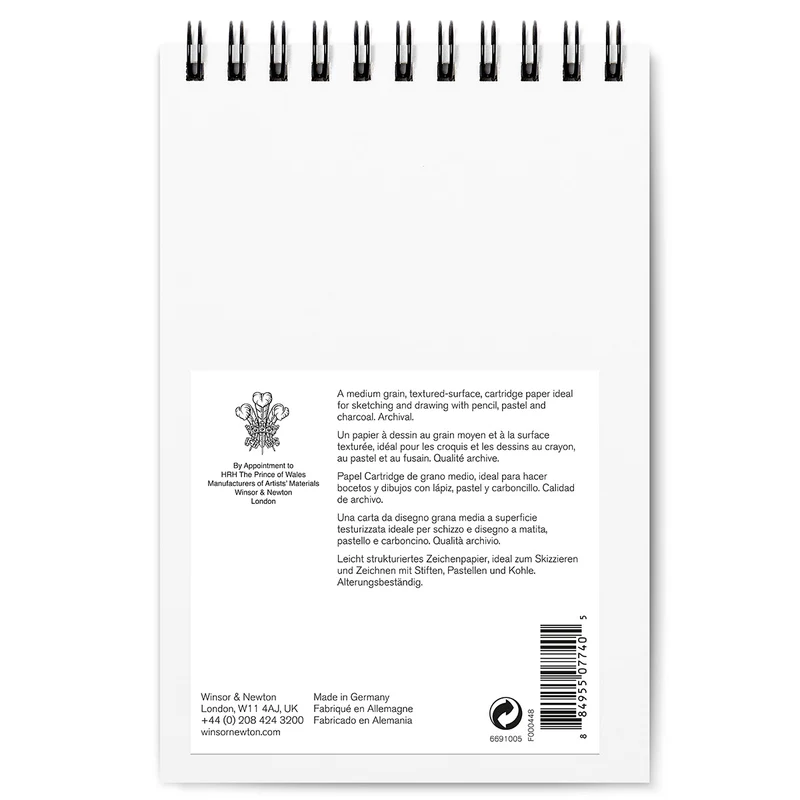 Winsor and Newton - Medium Surface Cartridge 150gsm Spiral Pad - A5