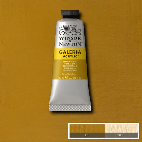 Winsor and Newton - Galeria Acrylic Colour - 60ml - Yellow Ochre