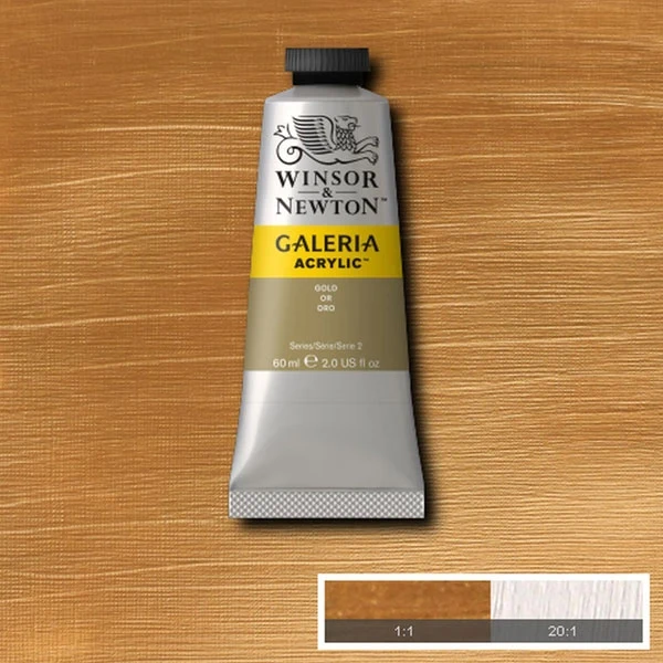 Winsor and Newton - Galeria Acrylic Colour - 60ml - Gold Metallic