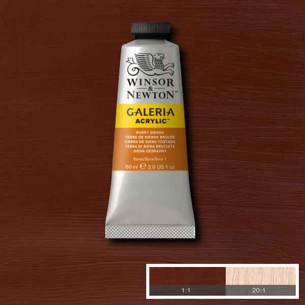 Winsor and Newton - Galeria Acrylic Colour - 60ml - Burnt Sienna