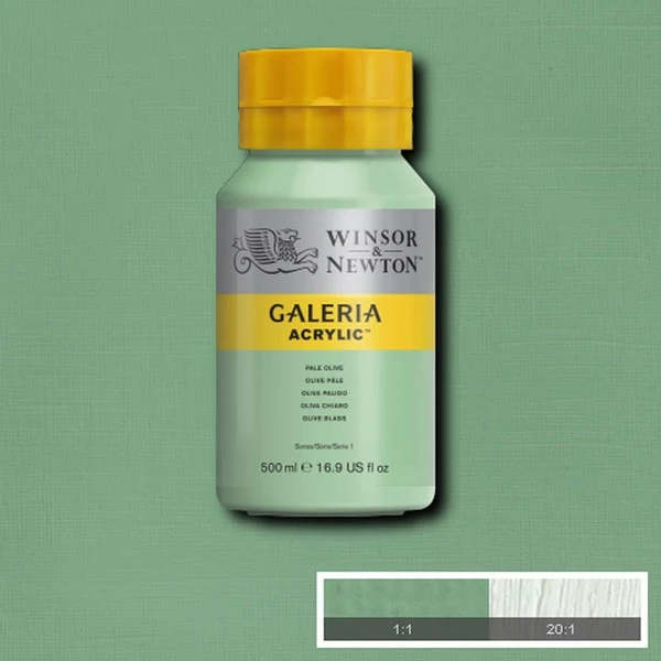 Winsor and Newton - Galeria Acrylic Colour - 500ml - Pale Olive