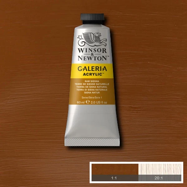 Winsor and Newton - Galeria Acrylic Colour - 60ml - Raw Sienna