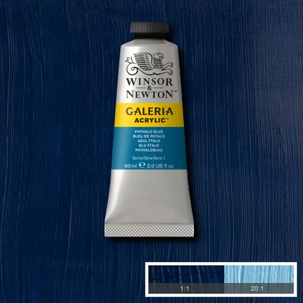 Winsor and Newton - Galeria Acrylic Colour - 60ml - Phthalo Blue