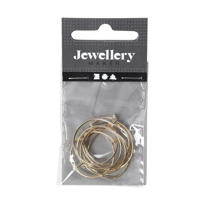 Earring Hoop Bases, 20 mm, Set of 8